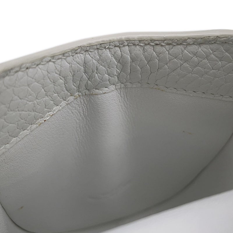 ロエベ ポーチ ロゴ レザー  LOEWE 小物入れ 白