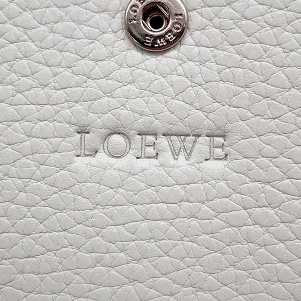 ロエベ ポーチ ロゴ レザー  LOEWE 小物入れ 白
