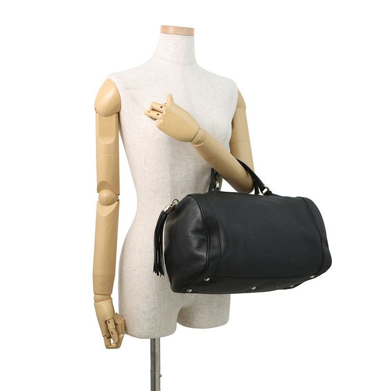 グッチ ハンドバッグ ソーホー インターロッキングG ミニボストンバッグ レザー 282302 GUCCI 黒