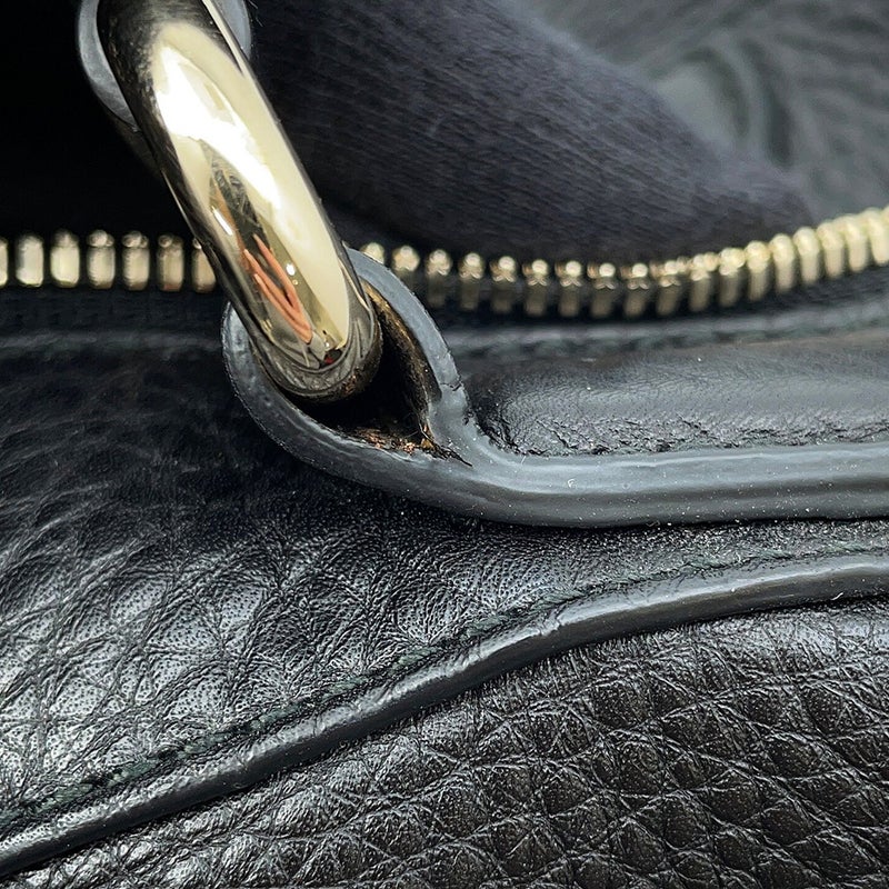 グッチ ハンドバッグ ソーホー インターロッキングG ミニボストンバッグ レザー 282302 GUCCI 黒