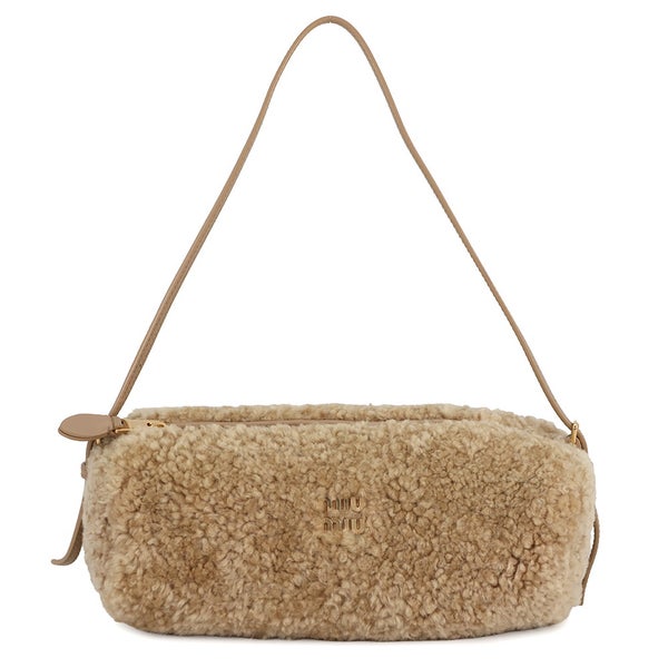 ミュウミュウ ハンドバッグ シアリング ポーチ レザー 5NE851 Miu Miu