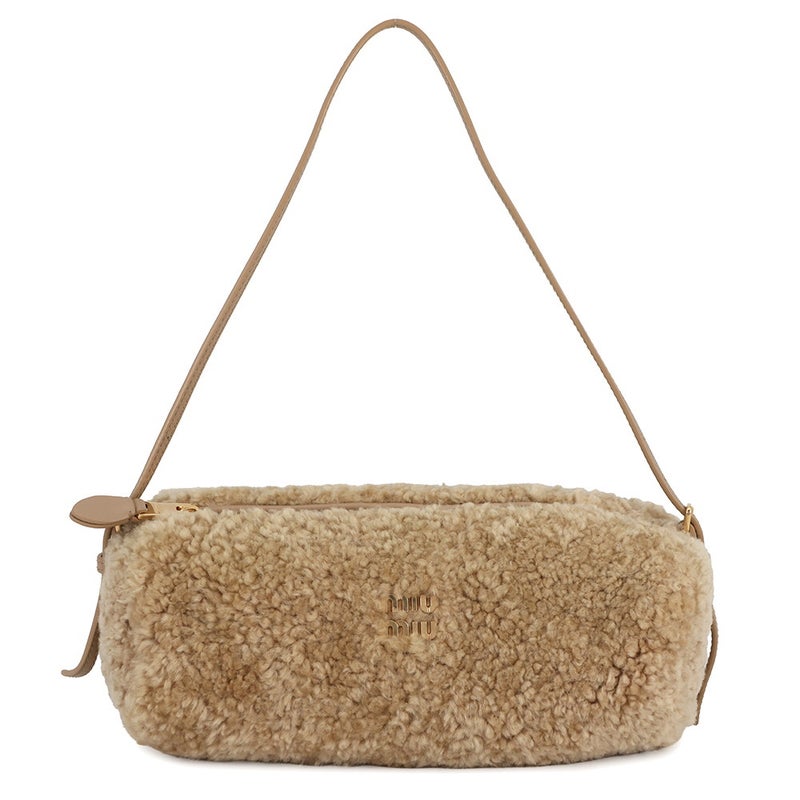 ミュウミュウ ハンドバッグ シアリング ポーチ レザー 5NE851 Miu Miu