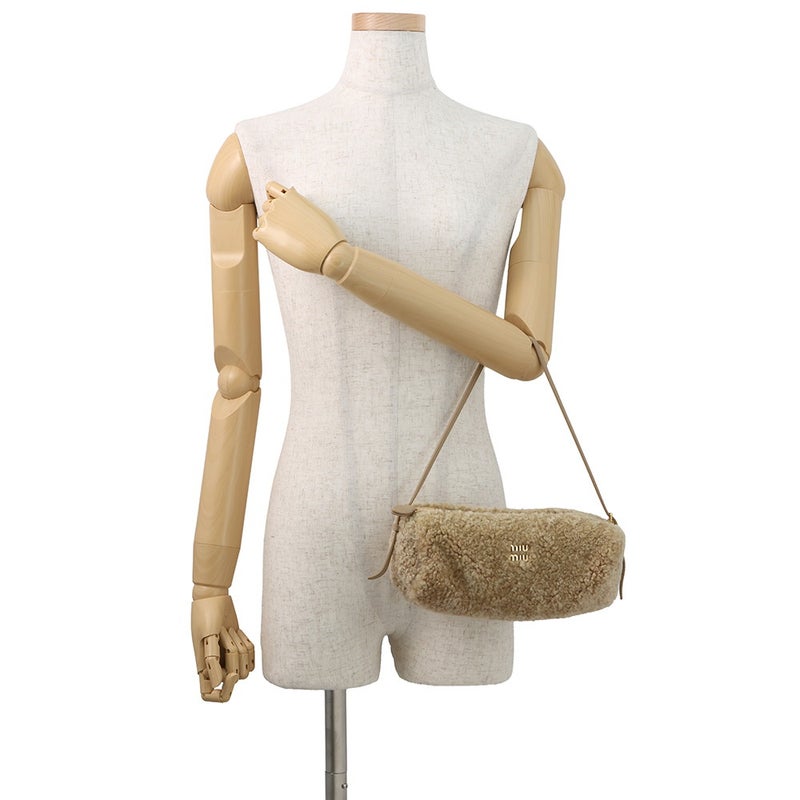 ミュウミュウ ハンドバッグ シアリング ポーチ レザー 5NE851 Miu Miu