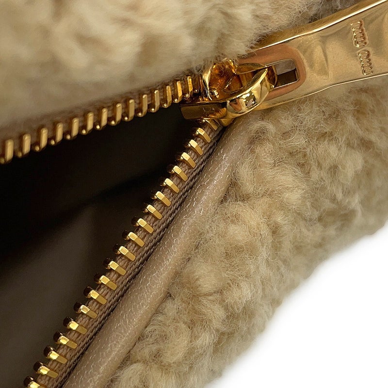 ミュウミュウ ハンドバッグ シアリング ポーチ レザー 5NE851 Miu Miu