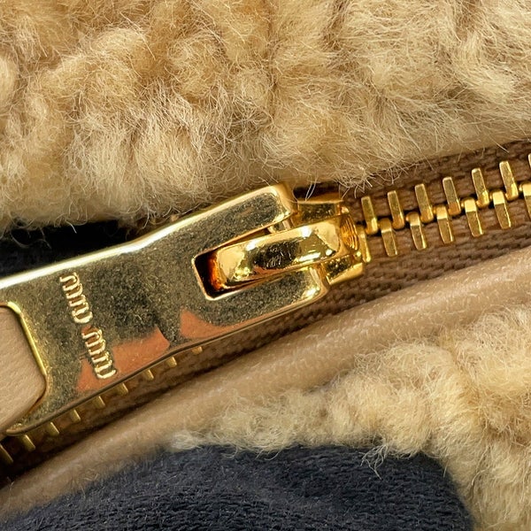 ミュウミュウ ハンドバッグ シアリング ポーチ レザー 5NE851 Miu Miu