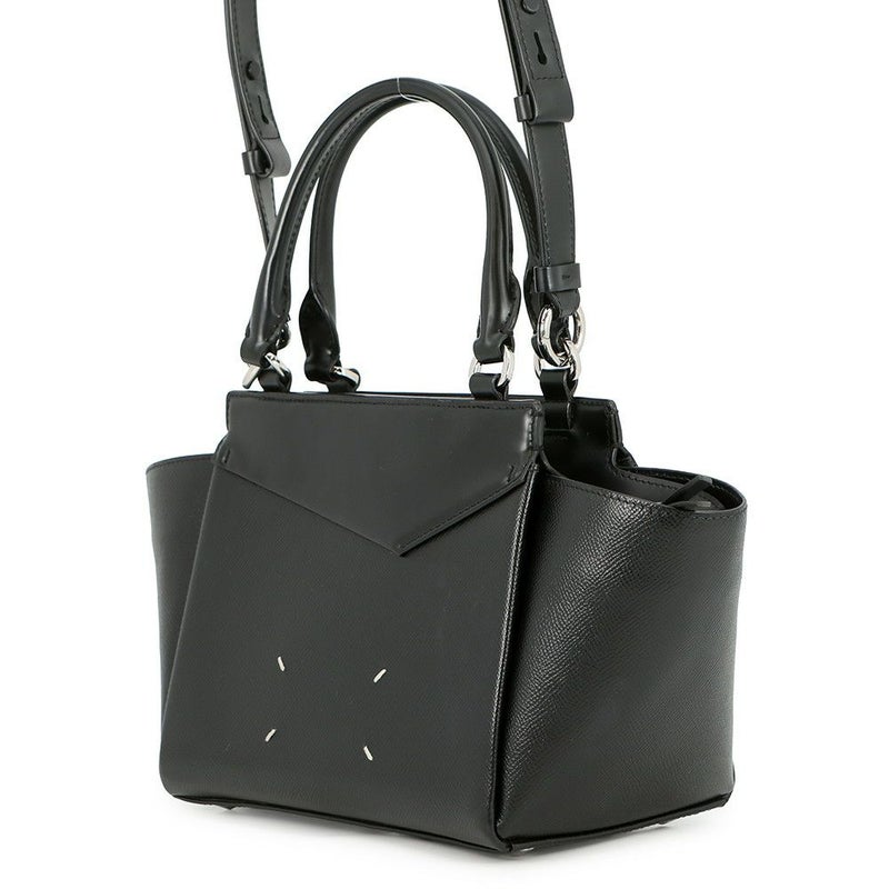 メゾンマルジェラ ハンドバッグ スナッチドトート レザー SB3WD008 Maison Margiela 2way 黒