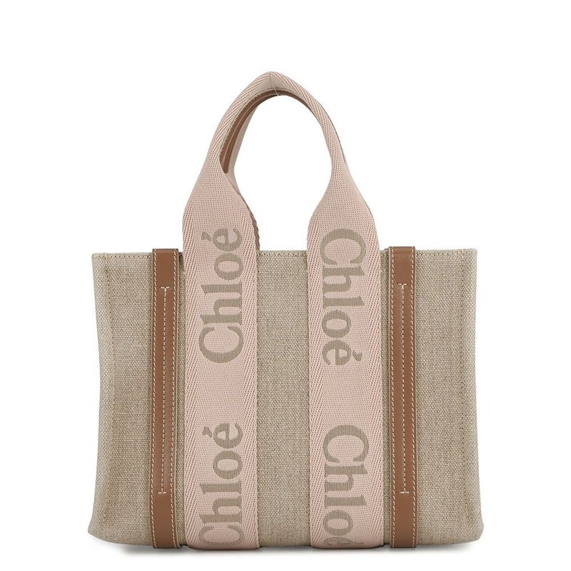 クロエ ハンドバッグ ウッディ トート スモール キャンバス レザー CHC23AS397L1726Y Chloe