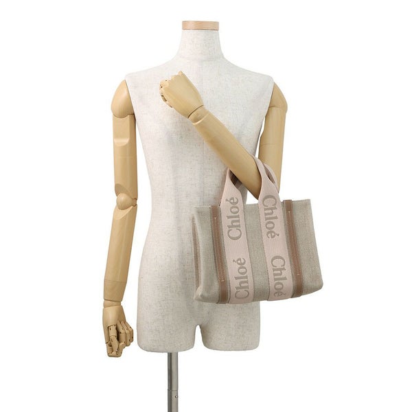 クロエ ハンドバッグ ウッディ トート スモール キャンバス レザー CHC23AS397L1726Y Chloe