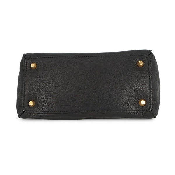 ミュウミュウ ハンドバッグ ロゴ レザー Miu Miu 黒