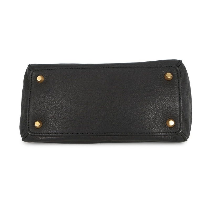 ミュウミュウ ハンドバッグ ロゴ レザー Miu Miu 黒