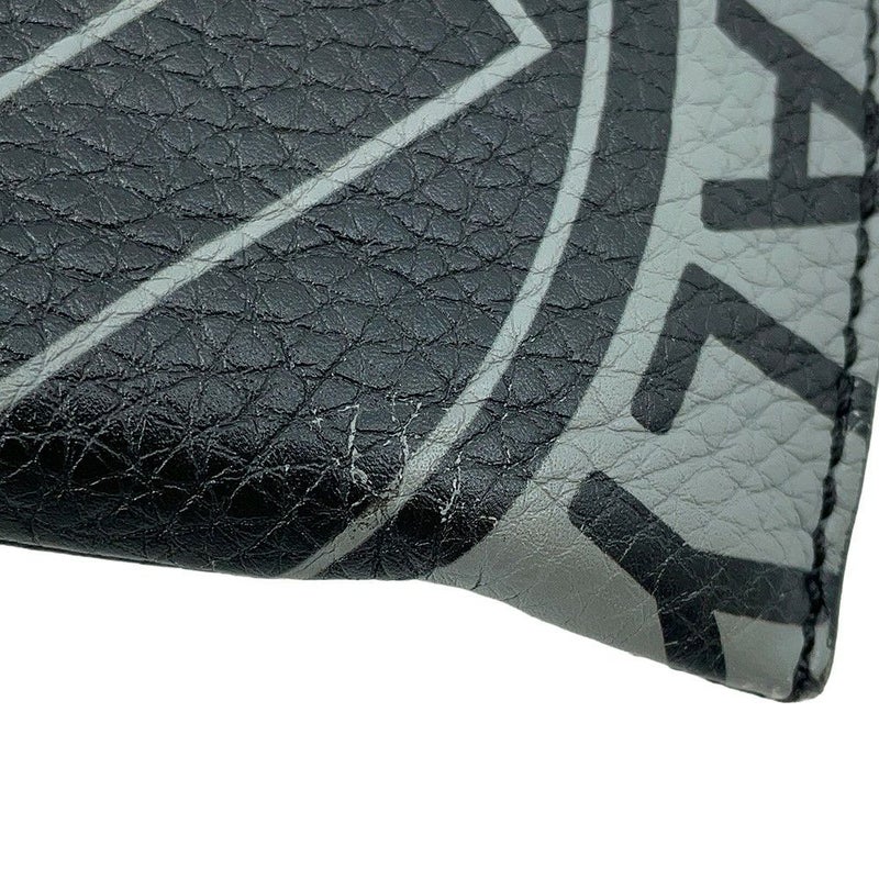 フェンディ ショルダーバッグ FFロゴスタンプ レザー 7VA437 FENDI バッグ ショルダーバッグ 黒 メンズ