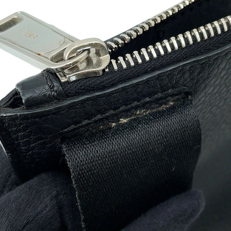 フェンディ ショルダーバッグ FFロゴスタンプ レザー 7VA437 FENDI バッグ ショルダーバッグ 黒 メンズ