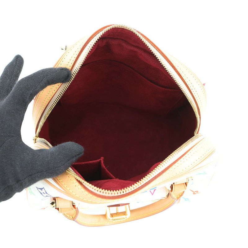 ルイヴィトン ハンドバッグ モノグラム・マルチカラー LV × TM プリシラ M40096 ヴィトン バッグ 白 ホワイト 村上隆 コラボ