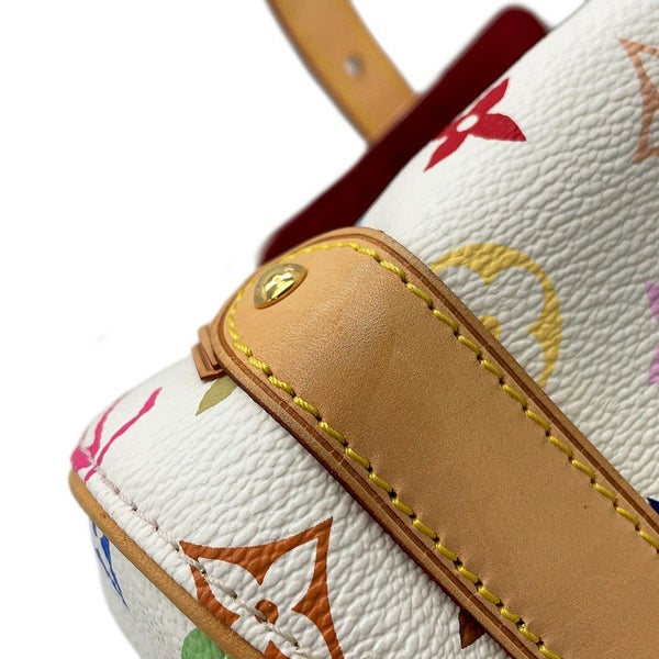 ルイヴィトン ハンドバッグ モノグラム・マルチカラー LV × TM プリシラ M40096 ヴィトン バッグ 白 ホワイト 村上隆 コラボ