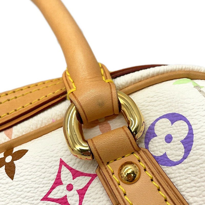 ルイヴィトン ハンドバッグ モノグラム・マルチカラー LV × TM プリシラ M40096 ヴィトン バッグ 白 ホワイト 村上隆 コラボ