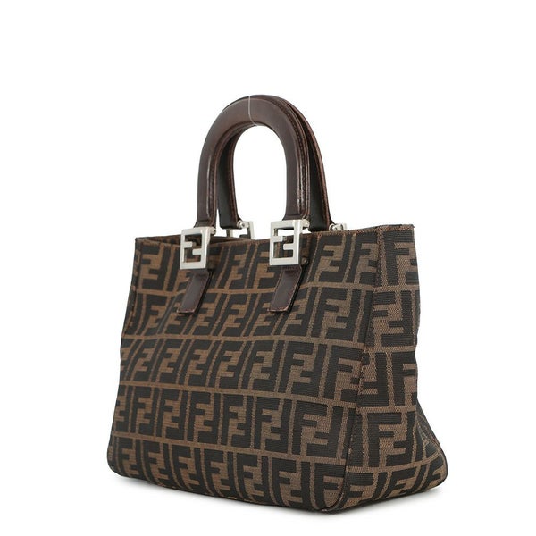 フェンディ ハンドバッグ ズッカ柄 キャンバス レザー 26693 FENDI