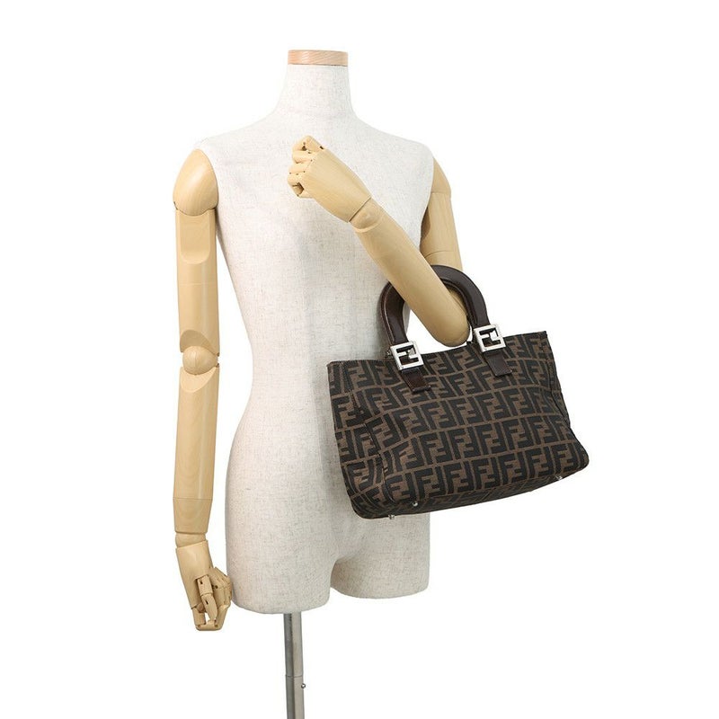フェンディ ハンドバッグ ズッカ柄 キャンバス レザー 26693 FENDI