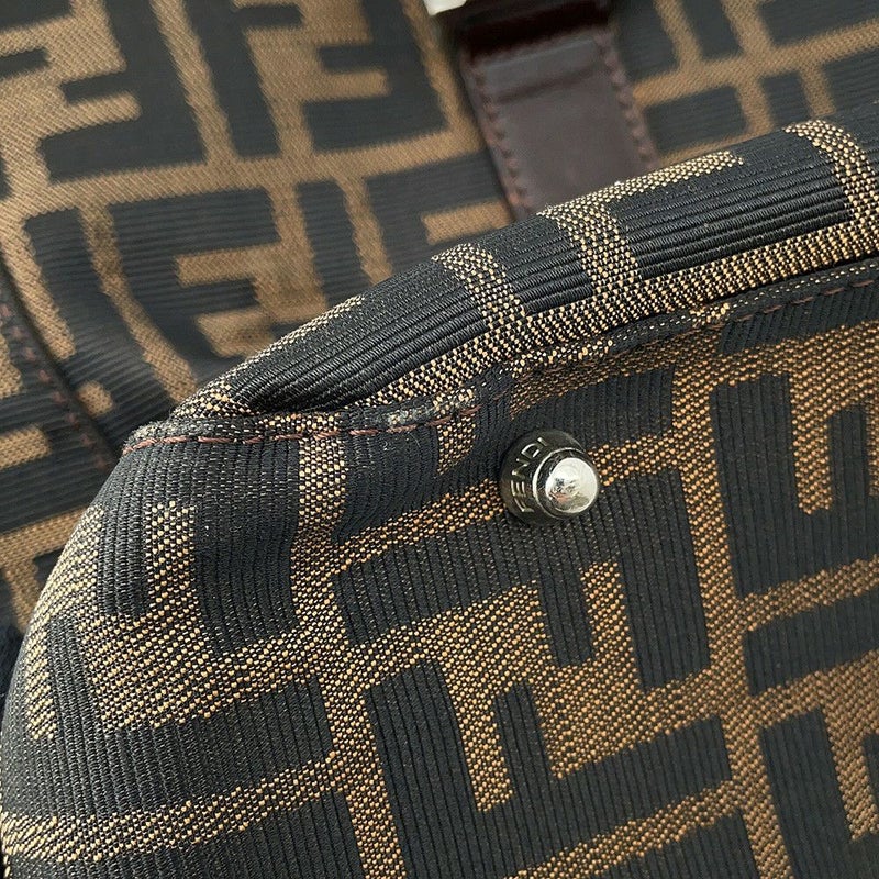 フェンディ ハンドバッグ ズッカ柄 キャンバス レザー 26693 FENDI