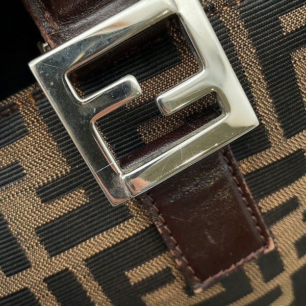 フェンディ ハンドバッグ ズッカ柄 キャンバス レザー 26693 FENDI