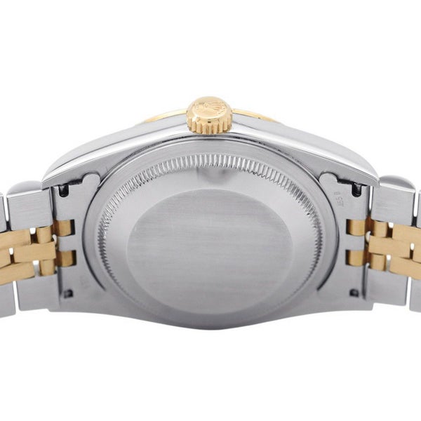 ロレックス デイトジャスト W番 SS/K18YG 16233G ROLEX 腕時計 シャンパン文字盤 10Pダイヤ