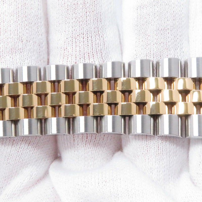 ロレックス デイトジャスト W番 SS/K18YG 16233G ROLEX 腕時計 シャンパン文字盤 10Pダイヤ