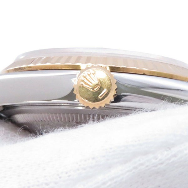 ロレックス デイトジャスト W番 SS/K18YG 16233G ROLEX 腕時計 シャンパン文字盤 10Pダイヤ