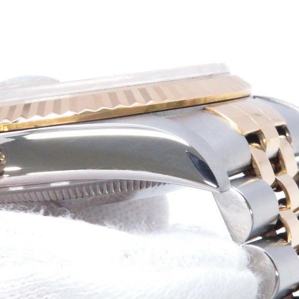 ロレックス デイトジャスト W番 SS/K18YG 16233G ROLEX 腕時計 シャンパン文字盤 10Pダイヤ