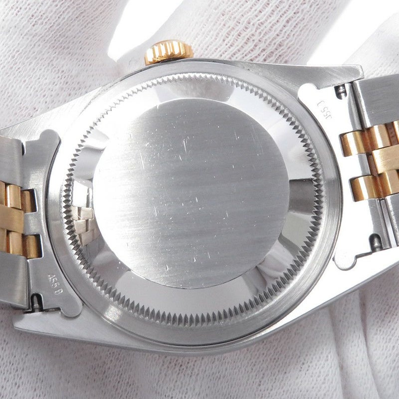 ロレックス デイトジャスト W番 SS/K18YG 16233G ROLEX 腕時計 シャンパン文字盤 10Pダイヤ