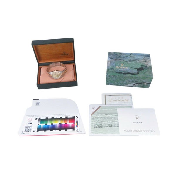 ロレックス デイトジャスト W番 SS/K18YG 16233G ROLEX 腕時計 シャンパン文字盤 10Pダイヤ