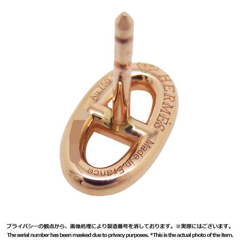 エルメス ピアス ファランドール シェーヌダンクルモチーフ TPM K18PGピンクゴールド HERMES ジュエリー