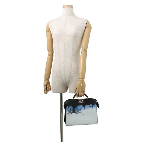 フェンディ ハンドバッグ ピーカブー アイシーユー エックスクロス スモール レザー 7VA530 FENDI 2way 黒