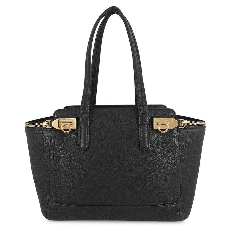 フェラガモ トートバッグ ガンチーニ レザー 21D698 Ferragamo 黒