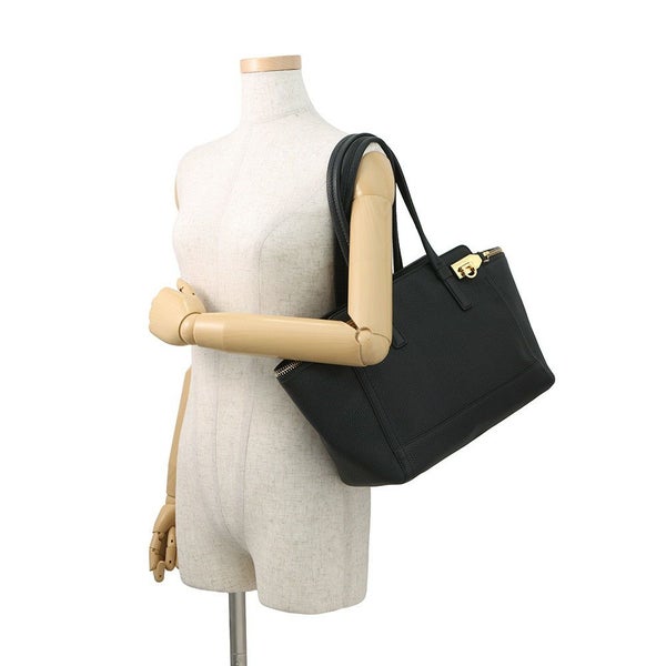 フェラガモ トートバッグ ガンチーニ レザー 21D698 Ferragamo 黒