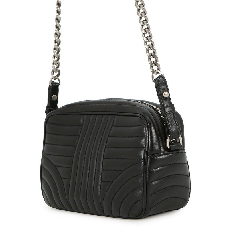 プラダ チェーンショルダーバッグ ダイアグラム レザー 1BH083 PRADA 黒