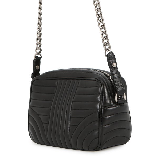 プラダ チェーンショルダーバッグ ダイアグラム レザー 1BH083 PRADA 黒