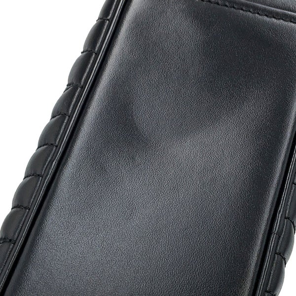 プラダ チェーンショルダーバッグ ダイアグラム レザー 1BH083 PRADA 黒