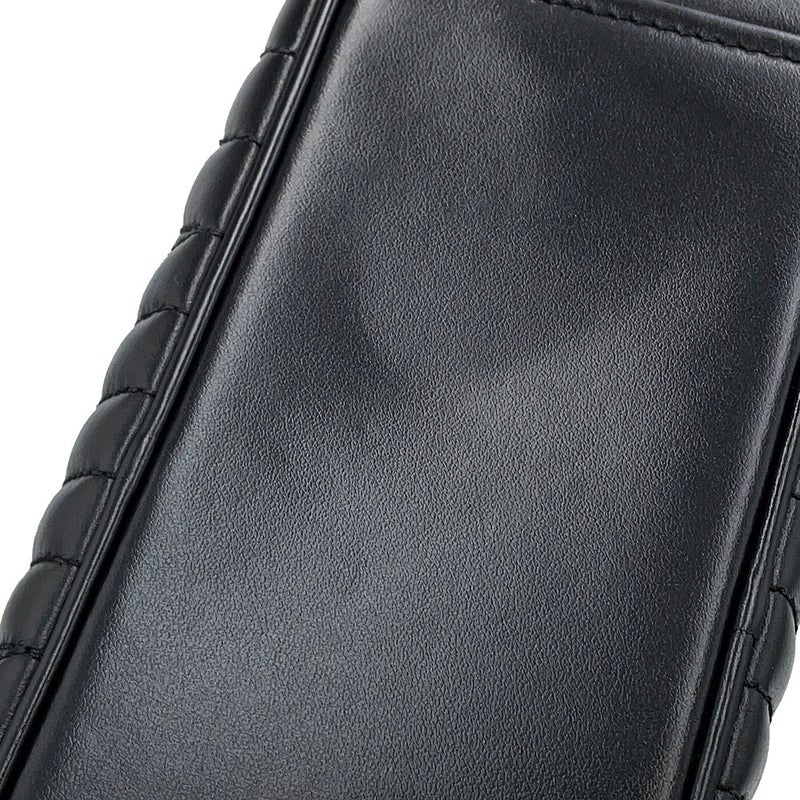 プラダ チェーンショルダーバッグ ダイアグラム レザー 1BH083 PRADA 黒