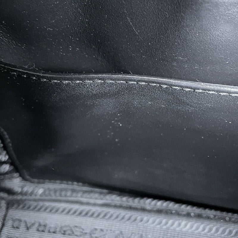 プラダ チェーンショルダーバッグ ダイアグラム レザー 1BH083 PRADA 黒