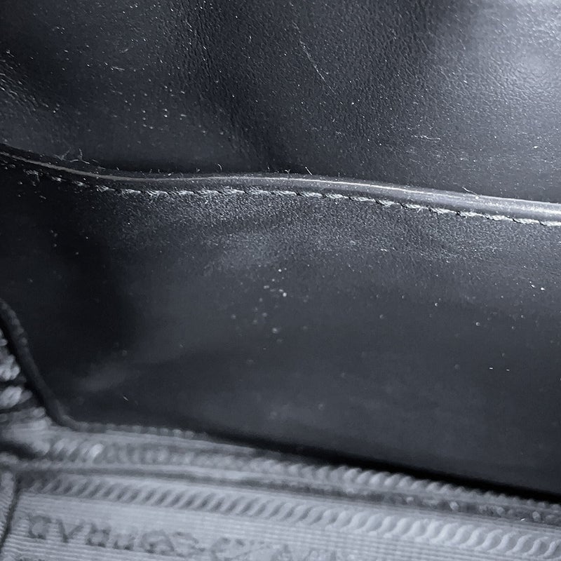 プラダ チェーンショルダーバッグ ダイアグラム レザー 1BH083 PRADA 黒