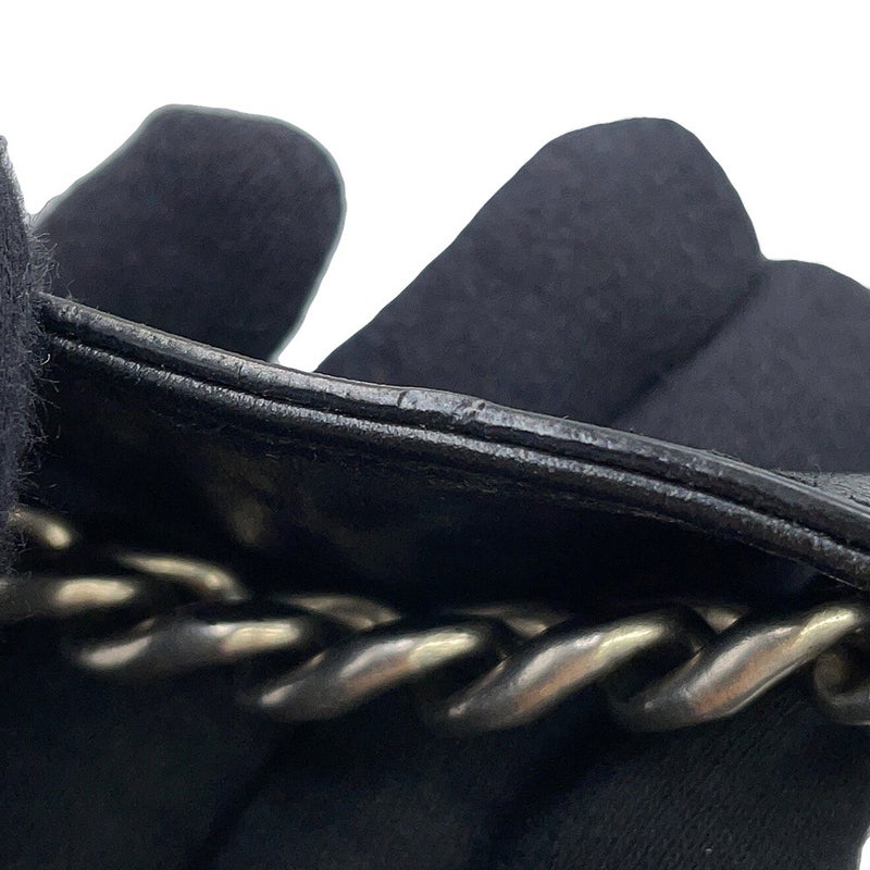 プラダ チェーンショルダーバッグ ダイアグラム レザー 1BH083 PRADA 黒