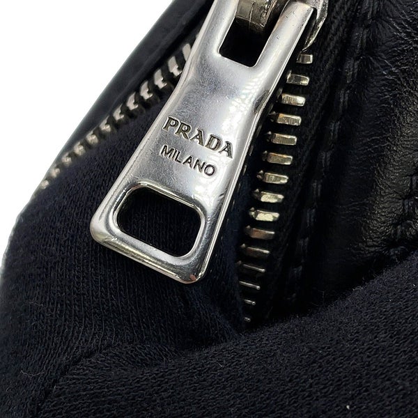 プラダ チェーンショルダーバッグ ダイアグラム レザー 1BH083 PRADA 黒