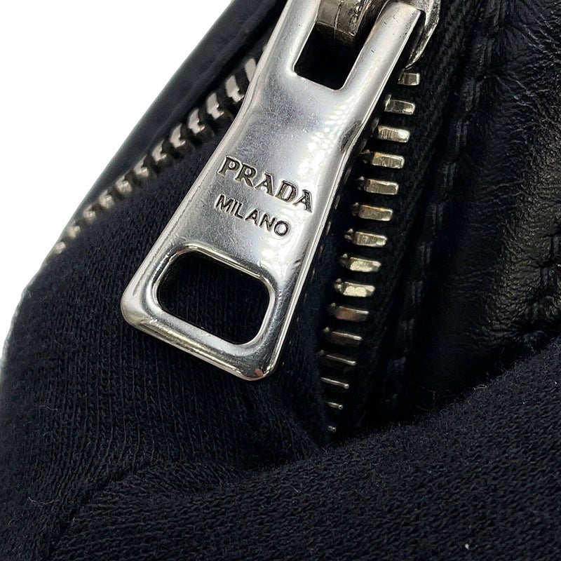 プラダ チェーンショルダーバッグ ダイアグラム レザー 1BH083 PRADA 黒