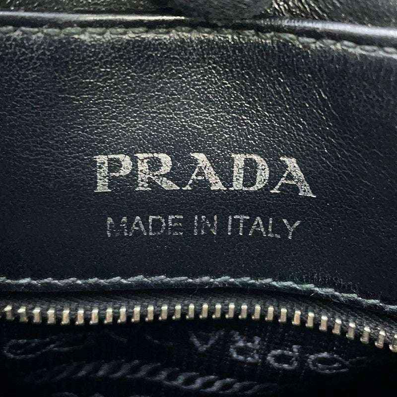 プラダ チェーンショルダーバッグ ダイアグラム レザー 1BH083 PRADA 黒