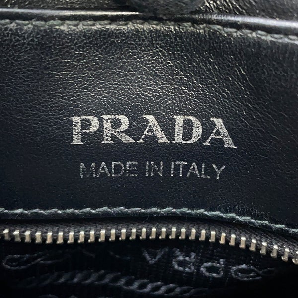 プラダ チェーンショルダーバッグ ダイアグラム レザー 1BH083 PRADA 黒