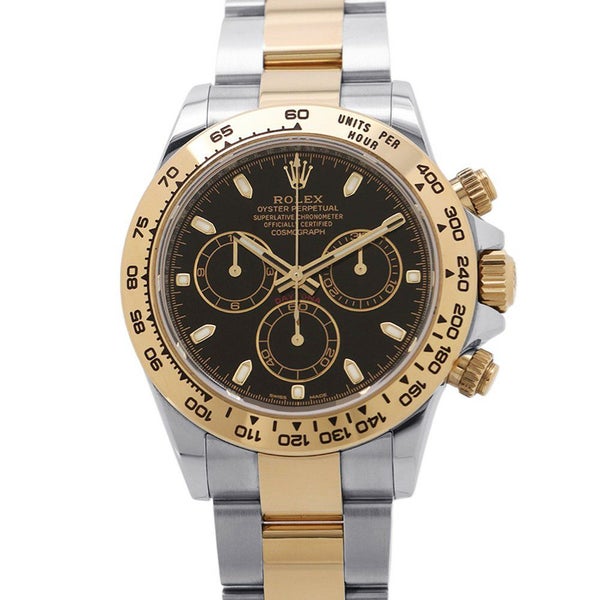 ロレックス コスモグラフ デイトナ コンビ SS/K18YG ランダムシリアル ルーレット 116503 ROLEX 腕時計 黒文字盤