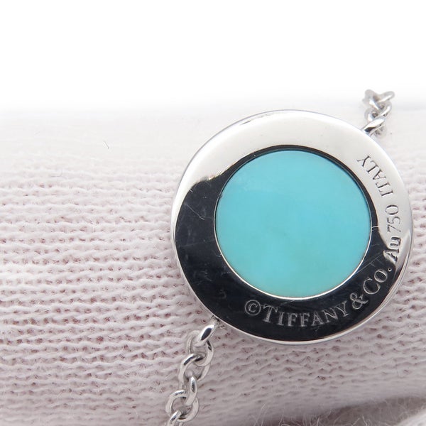 ティファニー ブレスレット T TWO サークル ダイヤモンド/ターコイズ K18WGホワイトゴールド Tiffany&Co.