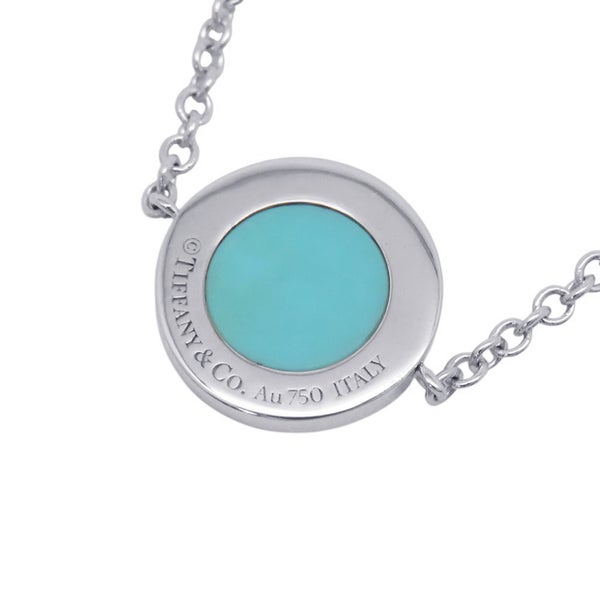ティファニー ブレスレット T TWO サークル ダイヤモンド/ターコイズ K18WGホワイトゴールド Tiffany&Co.