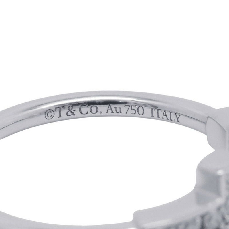 ティファニー リング Tワイヤー ダイヤモンド 計0.13ct K18WGホワイトゴールド サイズ約11号 60147232 Tiffany&Co. 指輪