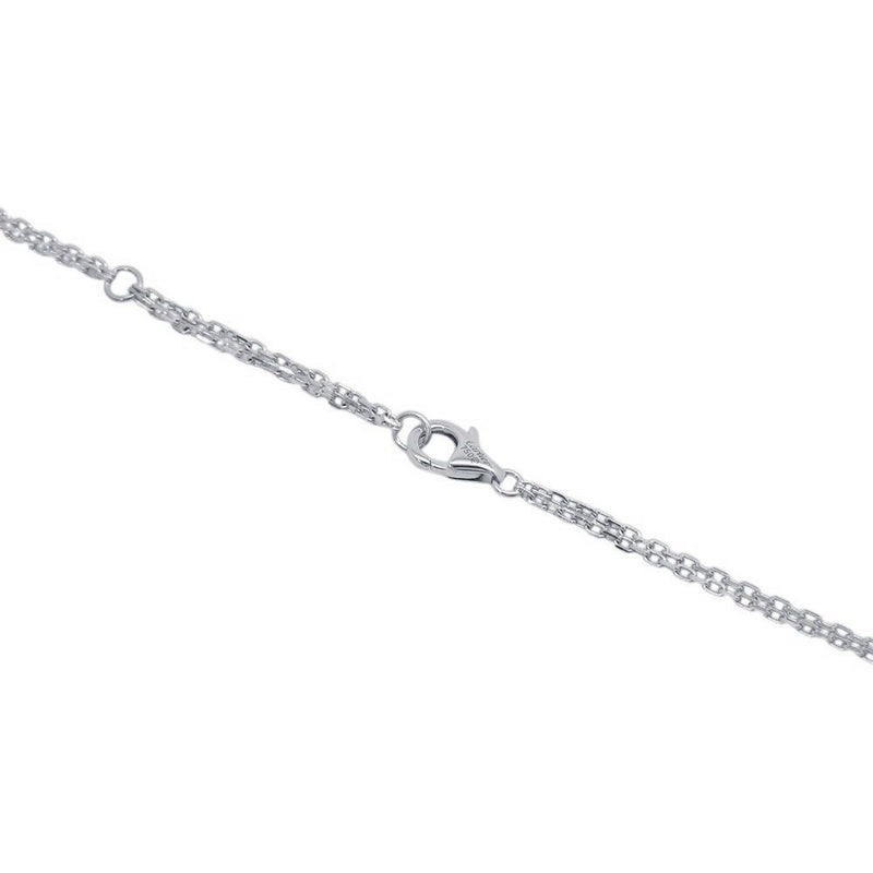 カルティエ ネックレス LOVE サークル ダイヤモンド 2P 計0.03ct K18WGホワイトゴールド B7219400 Cartier ラブ ペンダント