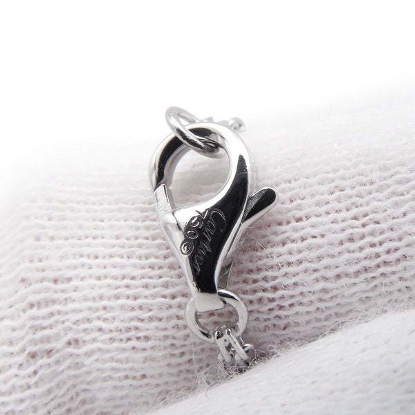 カルティエ ネックレス LOVE サークル ダイヤモンド 2P 計0.03ct K18WGホワイトゴールド B7219400 Cartier ラブ ペンダント